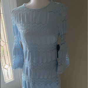 New York and Company Beautiful sky blue Size SM Lace detail dress